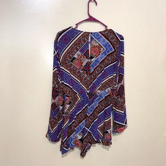 0021 Design lab colorful romper sz L - Picture 5 of 5